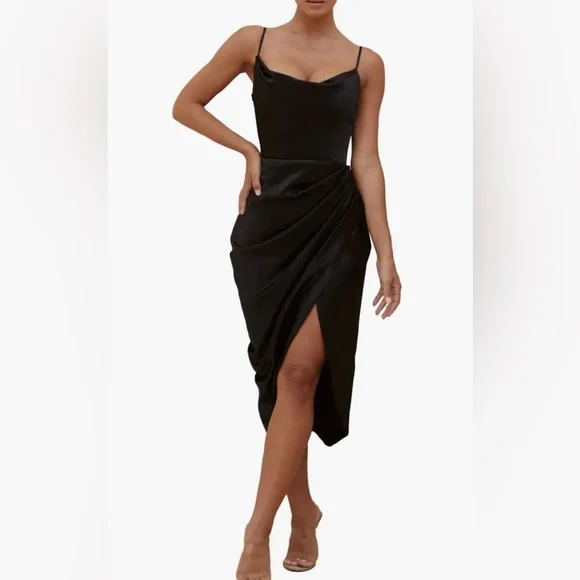 House of CB Reva Satin Corset Dress - Picture 1 of 6